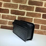 Gucci Black Embossed Cosmetic Case - 22×14×7cm - 2