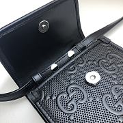 Gucci Black Embossed Mini Bag - 11.5×18×3.5cm - 4