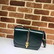  Gucci Sylvie 1969 Green Small Shoulder Bag - 25×17.5×9cm - 1