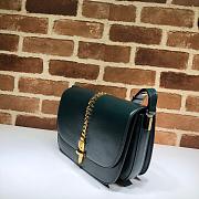  Gucci Sylvie 1969 Green Small Shoulder Bag - 25×17.5×9cm - 2