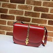 Gucci Sylvie 1969 Red Small Shoulder Bag - 25×17.5×9cm - 1