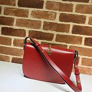 Gucci Sylvie 1969 Red Small Shoulder Bag - 25×17.5×9cm - 2