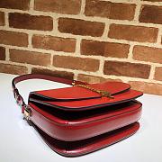 Gucci Sylvie 1969 Red Small Shoulder Bag - 25×17.5×9cm - 4