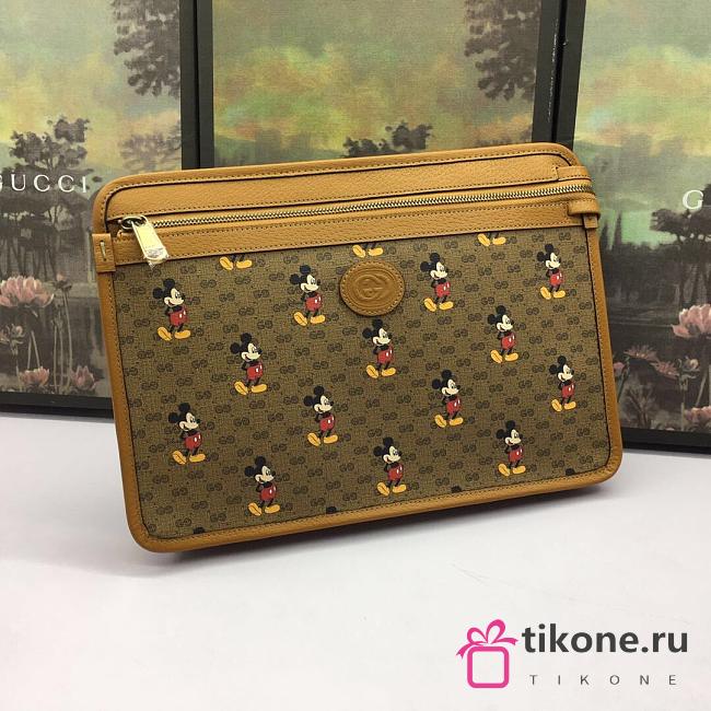 GuccixDisney Micky Mouse Clutch Bag - 31×22×4cm - 1