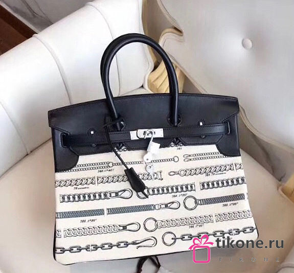 Hermes Toile Birkin Bag - 1