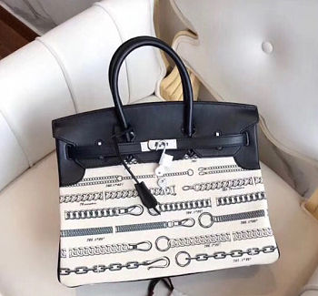 Hermes Toile Birkin Bag