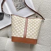 CELINE MEDIUM BUCKET IN TRIOMPHE CANVAS - 1