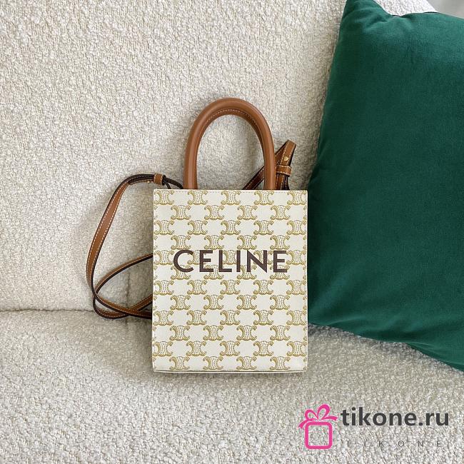 CELINE MINI VERTICAL CABAS IN TRIOMPHE 01 - 1