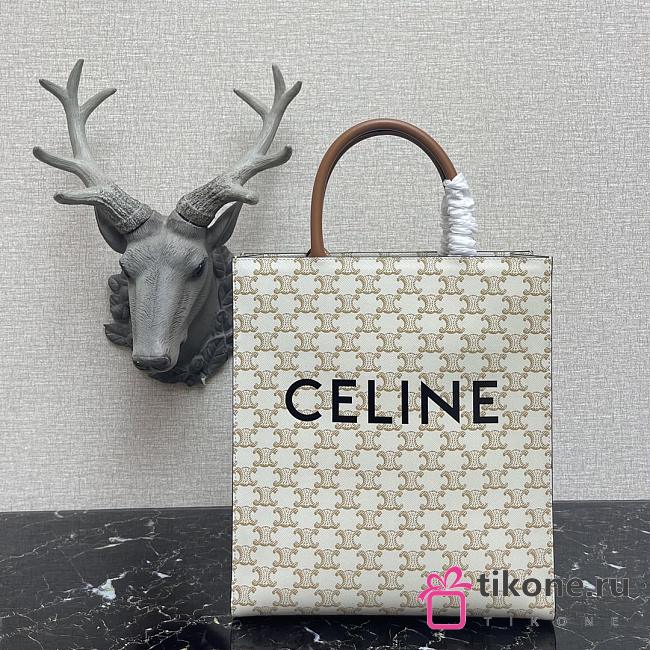 CELINE MINI VERTICAL CABAS IN TRIOMPHE 02 - 1