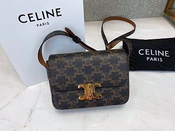 CELINE NANO TRIOMPHE BAG IN TRIOMPHE CANVAS