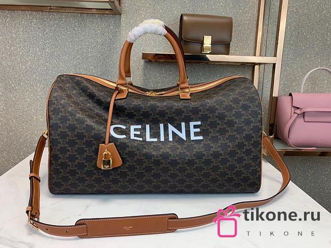  CELINE LARGE VOYAGE BAG IN TRIOMPHE CANVAS 01 - 1