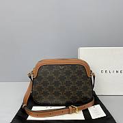 CELINE SMALL CAMERA BAG IN TRIOMPHE CANVAS - 1