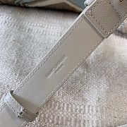 YSL White Leather Belt Bag - 25×14×3.5cm - 4