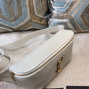 YSL White Leather Belt Bag - 25×14×3.5cm - 6