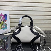 Prada White Bowling Bag - 27×17×8 cm - 6