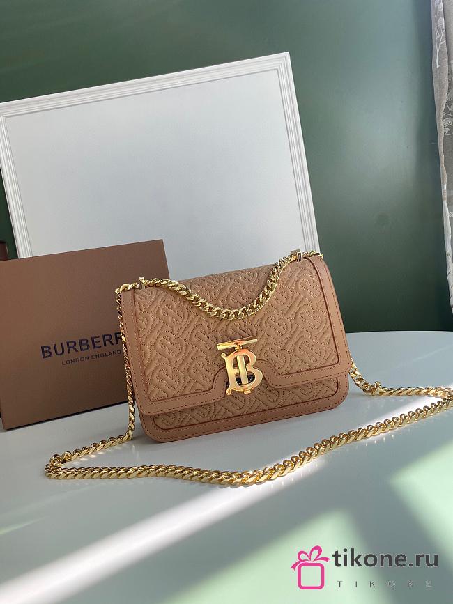 BURBERRY SMALL QUILTED MONOGRAM LAMBSKIN TB BAG 03 - 1