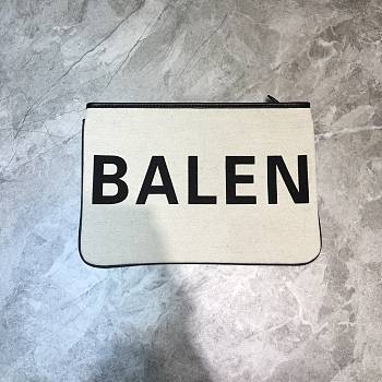 BALENCIAGA Canvas Clutch 02