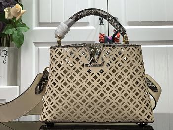 Louis Vuitton Hallow Pattern Leather Bag 27cm