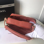 Chanel Pink  Leather Handbag 20cm - 3