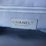 Chanel Blue Leather Bag 20cm - 2