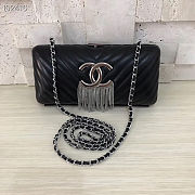 Chanel Handbag Black Leather Bag - 22×11.5cm - 1