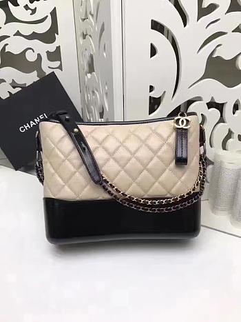 Chanel Gabrielle Beige Handbag - 28×21×9cm