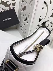 Chanel Gabrielle White/Black Handbag - 28×21×9cm - 2