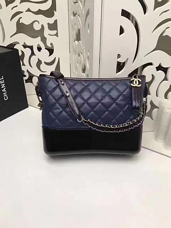 Chanel Gabrielle Blue Handbag - 28×21×9cm