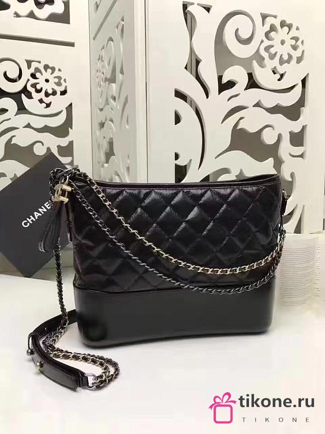 Chanel Gabrielle Black Handbag - 28×21×9cm - 1