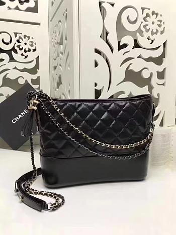 Chanel Gabrielle Black Handbag - 28×21×9cm