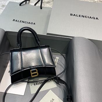 Balenciaga Mini Hourglass Plain With Gold Buckle – 11.5x14x4.5 cm