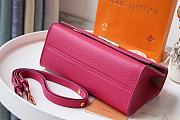 Louis Vuitton Twist One Handle Taurillon Leather Handbag Deep Pink - M57093  –  17x25x11cm - 5