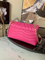 Louis Vuitton Wave V-shaped Quilted Chain Bag Deep Pink M58552 - 2