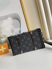 Louis Vuitton Wallet Trunk Black Flower Clutch - M20249  –  25×14×6 cm - 1