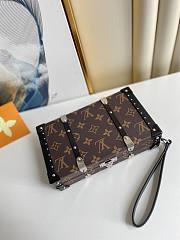 Louis Vuitton Wallet Trunk Brown Flower Clutch - M20249  –  25×14×6 cm - 5