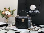 Chanel Handcraft Box Bag Black – 15x10x11cm - 1