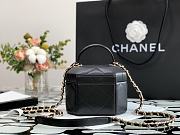 Chanel Handcraft Box Bag Black – 15x10x11cm - 5