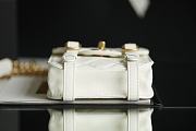 Chanel Mini Vertical Flap Bag Cowhide Gold Hardware White – 28700 – 17x14x7 cm - 2