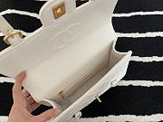 Chanel Flap Bag Cowhide Gold Hardware White – 28700 – 17x25x8 cm - 4