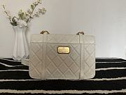 Chanel Flap Bag Cowhide Gold Hardware White – 28700 – 17x25x8 cm - 3