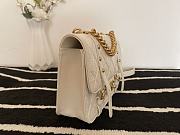 Chanel Flap Bag Cowhide Gold Hardware White – 28700 – 17x25x8 cm - 5