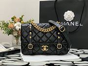 Chanel Flap Bag Cowhide Gold Hardware Black – 28700 – 17x25x8 cm - 1