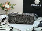 Chanel Shopping Canvas Bag Black –28 cm - 3