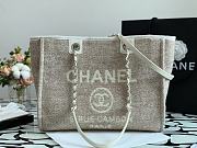 Chanel Shopping Canvas Bag Beige – 34 cm - 1