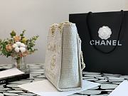 Chanel Shopping Canvas Bag White – 28 cm - 2