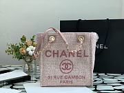 Chanel Shopping Canvas Bag Pink – 28 cm - 1