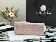 Chanel Shopping Canvas Bag Pink – 28 cm - 3