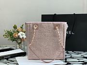 Chanel Shopping Canvas Bag Pink – 28 cm - 5