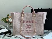 Chanel Shopping Canvas Bag Pink – 38 cm - 1