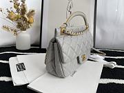 Chanel Craft Workshop Cowhide Gray Handbag  – 22 cm - 2